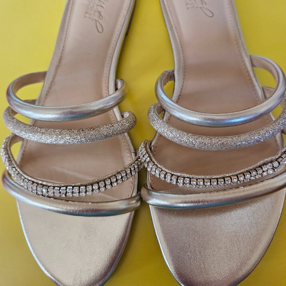 Badgley Mischka Jewel Gold Sandals